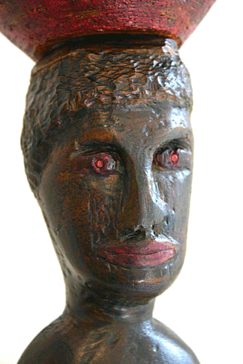 african woman (detail, sculpture by franka waaldijk)