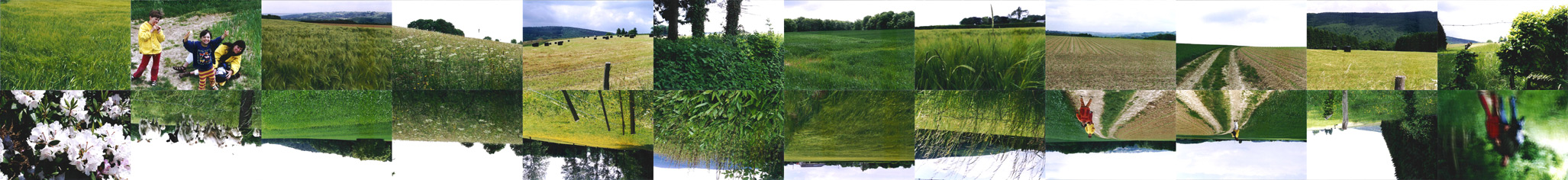 ardennen vakantiepanorama (2005 ~ 28 x 185 cm ~ fotocollage)