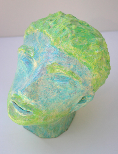 poet (acrylic on clay, 2003)
