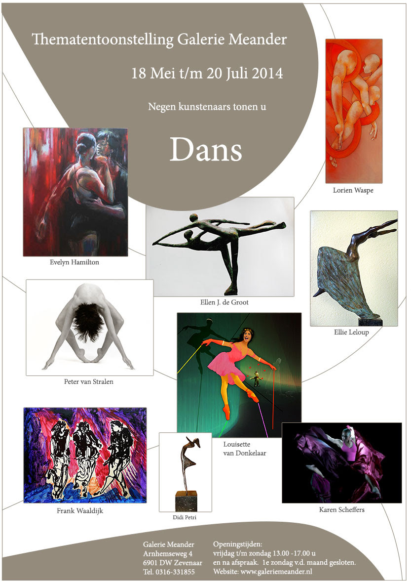 exhibition of dance art, galerie meander