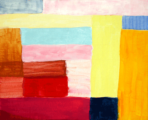 Landschap: synthese, 1999 (acryl op schildersboard)