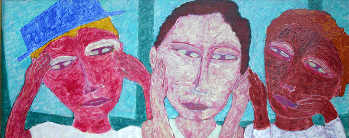 Metro, 2002 (acrylic on hout)