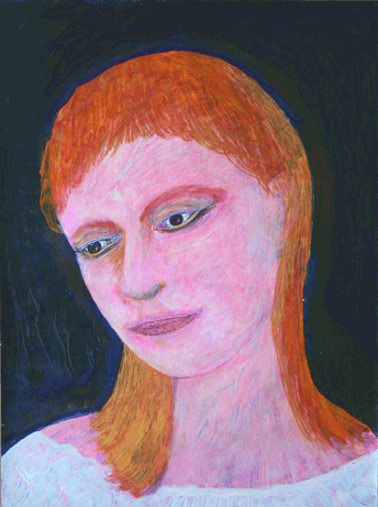 notre dame des anges (schilderij 2003 ~ 30 x 40 cm ~ acryl, inkt, krijt op papier)